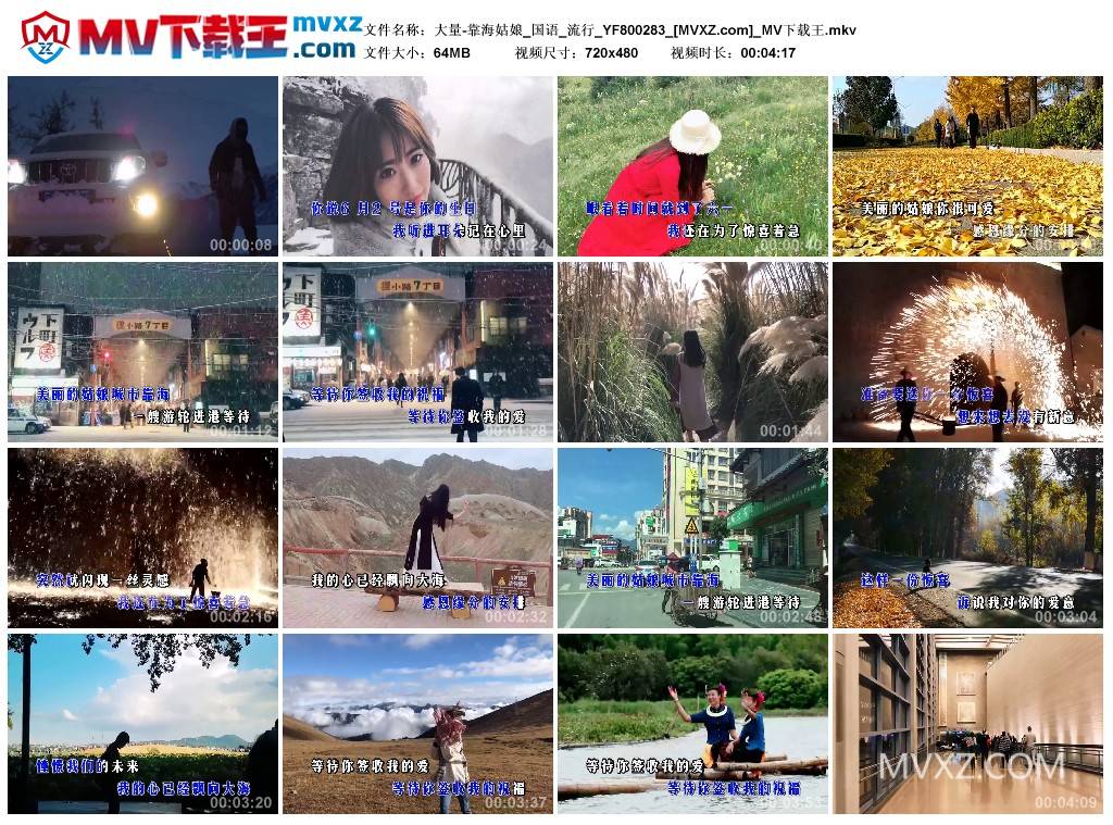 大量-靠海姑娘_国语_流行_YF800283